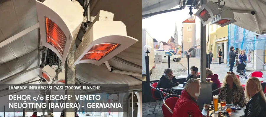 Oasi bianco in un bar della baviera