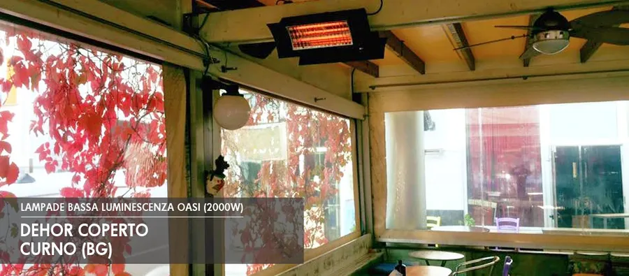 Oasi nero in un dehor coperto di Curno