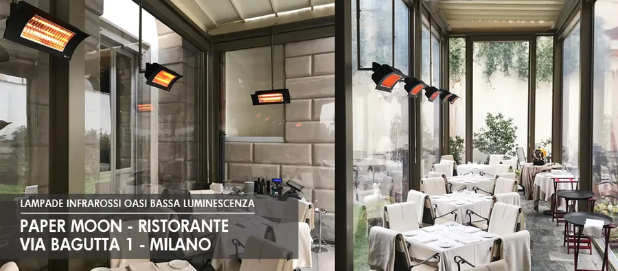 Oasi ne patio del ristorante Paper Moon