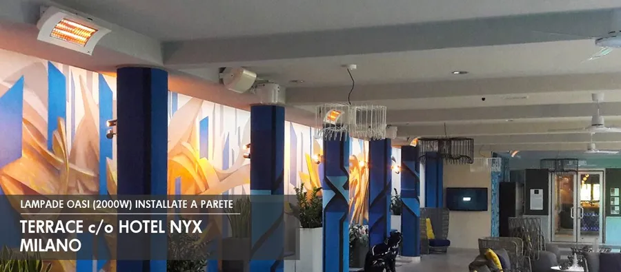 Oasi bianca presso l'hotel NYX di Milano