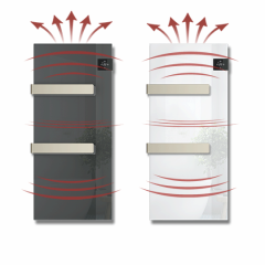 Electric towel warmer with glass surface - SILK